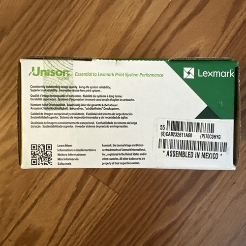 Lexmark One Yellow High Yield Toner Cartridge 70COHYG - Picture 4 of 5