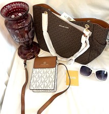 Michael Kors 35F1GTVT3B Jet Set Travel LG Shoulder Tote Bag & Sm Shoulder Bag