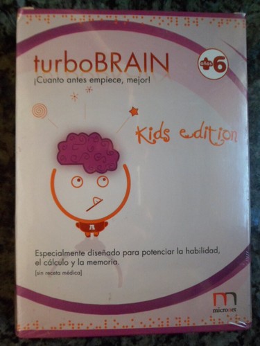 Turbo Brain Kids Edition PC Nuevo TurboBrain Cálculo Memoria Habilidad 6-12 año. - Imagen 1 de 2