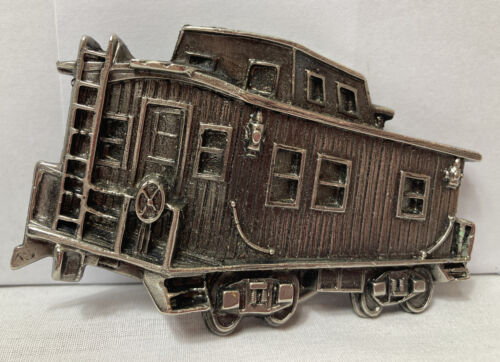 Railroad Caboose Solid Brass Belt Buckle The Great American Buckle Co