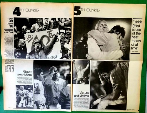 SF 49ers San Francisco Examiner Super Bowl XIX inserto giornale Joe Montana 1985 - Foto 4 di 5