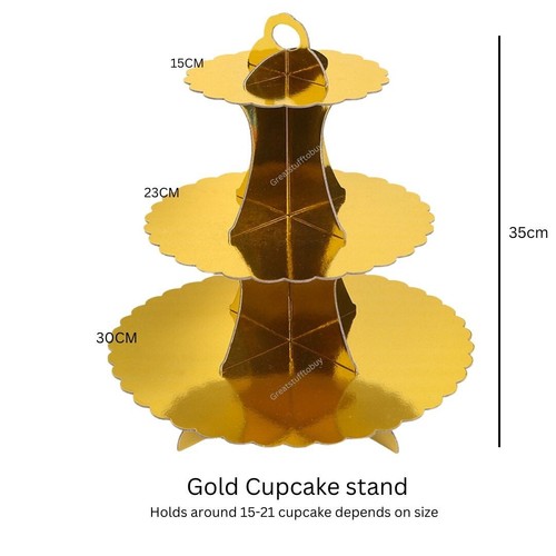 Black gold Cake topper box cupcake stand Gift bag Table confetti decorations - Picture 8 of 32