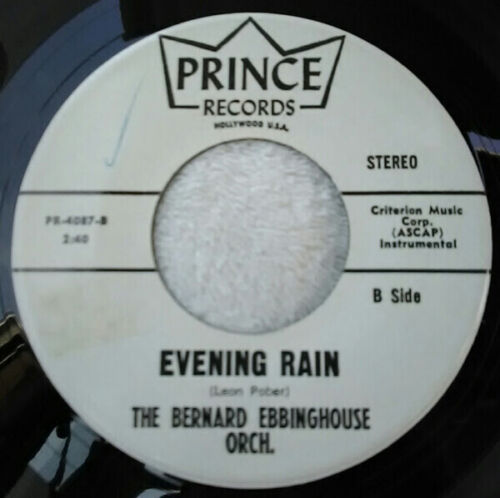 The Bernard Ebbinghouse Orchestra Danyels Theme / Evening Rain Prince Record - Photo 1/1