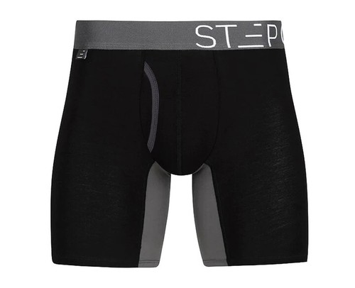 STEP ONE New Mens Boxer Briefs+Fly Bamboo Underwear - Various Colours and Styles - Picture 70 of 114