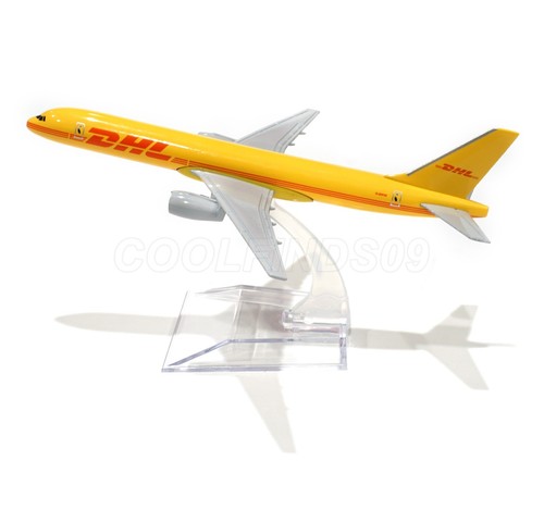 DHL Die-Cast Commerical Model Plane Boeing B757 Kit HPM16-101 with Stand - Picture 4 of 6