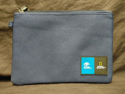 National Geographic Lindblad Expeditions Blue Amenities Bag Plus Luggage Tag