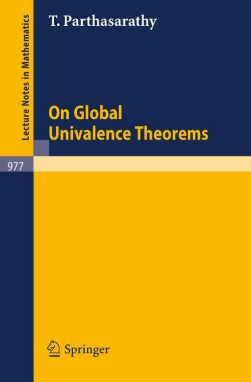 Thumbnail - On Global Univalence Theorems T. Parthasarathy