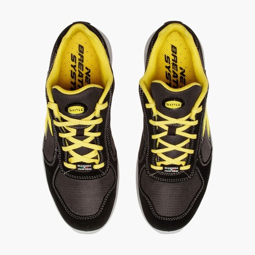 SCARPA ANTINFORTUNISTICA DIADORA RUN NET AIRBOX LOW S1P SRC NERO/ANTRACITE - Imagen 2 de 8