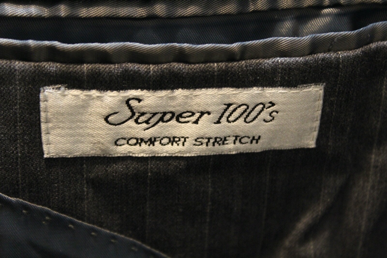 Andrew Fezza Blazer Gray Stripe 3 Button 100% Woo… - image 6