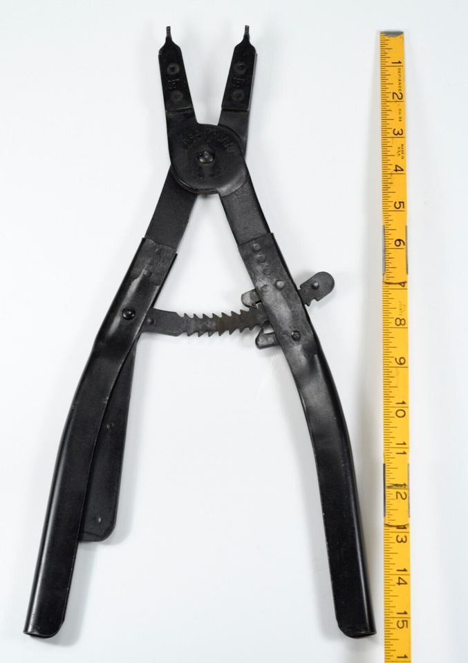 Waldes Truarc 16" Heavy Duty Ratcheting Snap Ring Pliers W/ No.S67 Tips