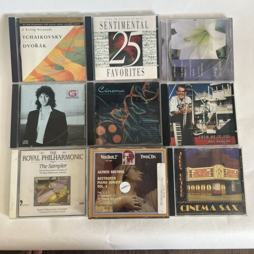 Lot Of 10 CDs Instrumental, Saxophone, Piano Orchestra Classics And Favorites
