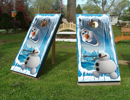 Frozen Olaf Custom Wraps for Cornhole Boards Skin Vinyl Decal For Game KA1276 - Picture 2 of 12