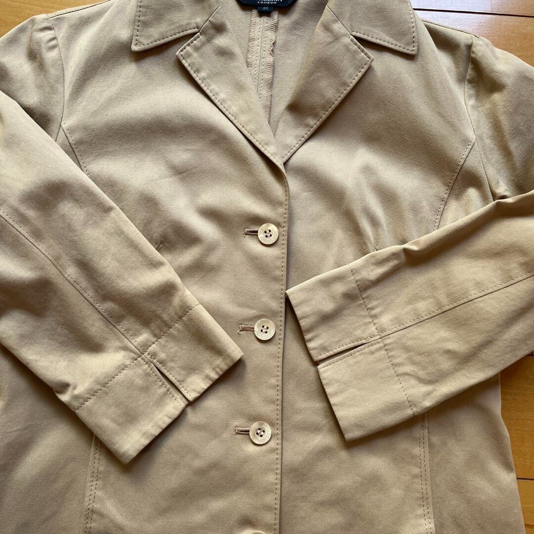 ジャケット BURBERRY Women Outer 8105513 SP25 WW TE A1435 Beige Organic cotton jacket with check lining BURBERRY - Nugnes1920