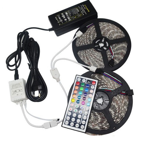 32.8FT/10M 5050 300 LED flexible light bar waterproof IP65+12V 5A power supply - Bild 1 von 25