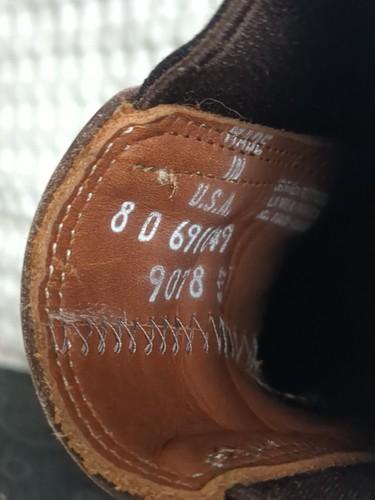 Botas Chelsea Red Wing 9078 Mil-1 Congress Marrón Negro Talla 8 D - Imagen 10 de 10