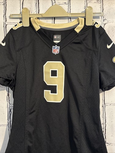 Nike New Orleans Saints NFL Drew Brees On Field Black Jersey Womens Size Medium - Picture 3 of 15