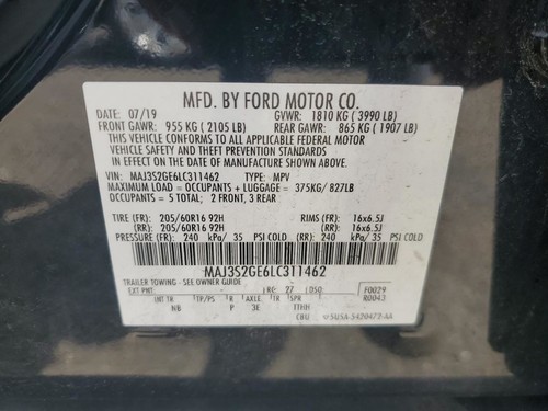 AC Condenser Fits 18-21 ECOSPORT 3027585 - Picture 9 of 14