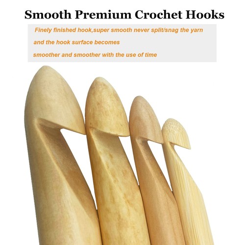 Huge Crochet Hook Set Size 12mm(O)/15mm(P/Q)/20mm(S)/25mm(U) - Picture 7 of 7