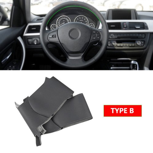 Schwarz DIY Leder Lenkrad Lenkradhülle Lenkradbezug Für BMW F20 F22 F30 F34 F36 - Bild 10 von 10
