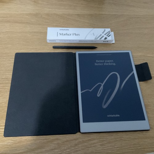 reMarkable Paper Pro Bundle With Marker Plus & Book Folio - Excellent Condition - Picture 1 of 3