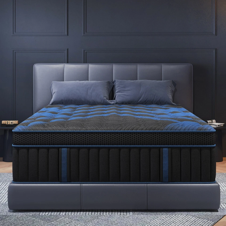 DUCHESSZ 12" 14"Twin Full Queen King Size Gel Memory Foam Spring Mattress In A Box