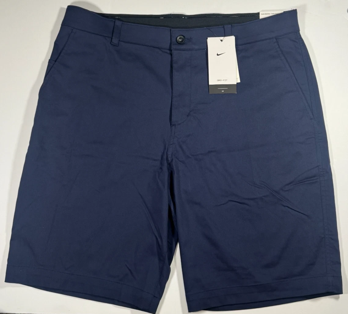 Nike Dri-FIT Golf Shorts Standard Fit Men's 36 Navy Blue UPF 40+ DA4139-451 NWT