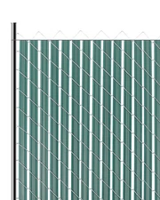 VEVOR Chain Link Fence Privacy Slats Double-Wall Wings for 4' High Fence Green