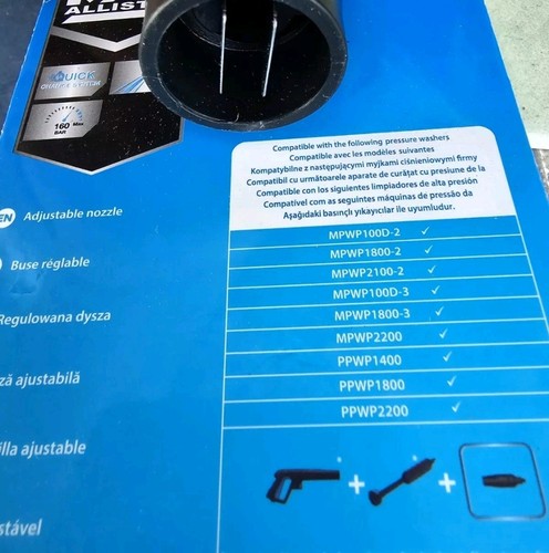 MacAllister Adjustable Nozzle High Pressure For Power Wash Adjustable Brand New - Picture 2 of 5