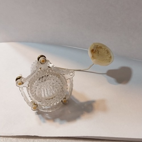 Lotto 7 pezzi lampade da tavolo in miniatura tono oro casa delle bambole lampadario portacandele 1:12 - Foto 21 di 22