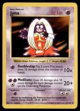 Jynx Uncommon Unlimited Base Set (Shadowless) 031/102 LP Pokémon TCG