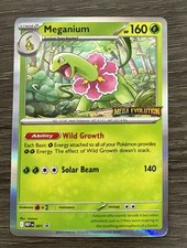 Pokemon Meganium 001 Mega Evolution Promo 160 HP Holo Promo Stage 2 EN