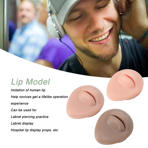 3pcs Simulated 3D Mouth Model Piercing Practice Silicone Mouth Model With AcrSA - Picture 6 of 12