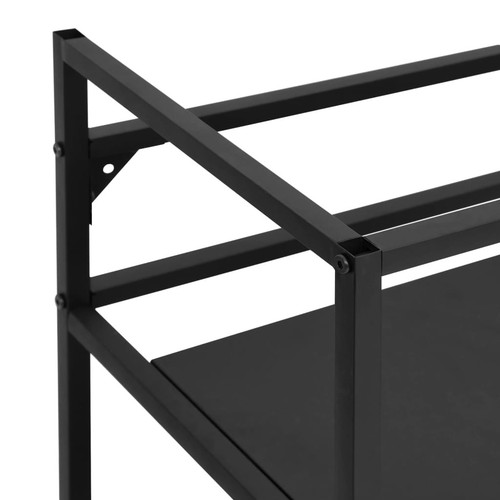 Struttura per Lavabo da Bagno Nera 59x38x83 cm in Ferro - Foto 6 di 7