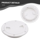 Pont Inspection Hayon Housse Rond Blanc 1 PC 10.2cm Access Pont Assiette