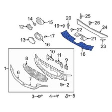 For Mazda CX-5 2017-2024 Mazda KB8A50717D Front Radiator Support Access Cover