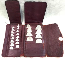 Vintage Lufkin No. 77C Radius Gage Set 24 Blades 1/32 - 1/2” USA