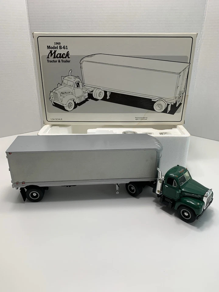 1960 Mack Truck & Trailer Model B-61 ~ 1994 First Gear 1/34 Scale Die Cast - Image 4 of 4