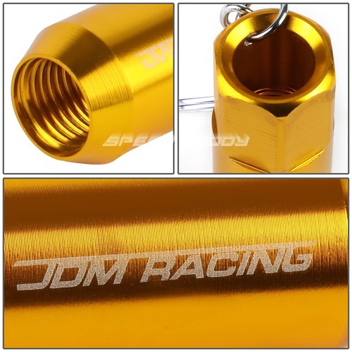 ORANGE ANODIZED ALUMINUM JDM RACING AUTO CAR WHEEL LUG NUT CHARM KEY CHAIN RING - Picture 2 of 5