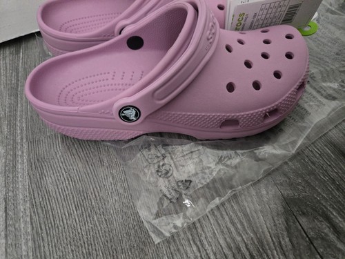 Brandnew 100% Genuine Hydrangea Classic Crocs Size 6 Uk Pink  - Bild 4 von 13