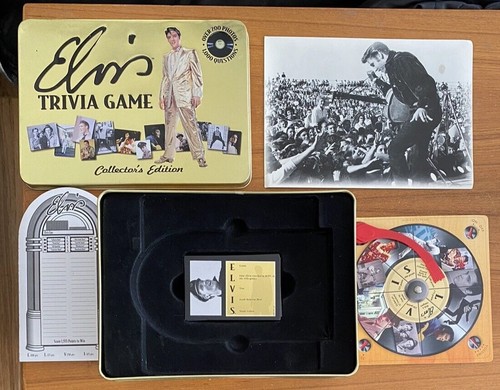 Elvis Presley Memorabilia: Socks, Trivia Game, Mug, 2 DVDs, VHS, photo, Book - Picture 2 of 9