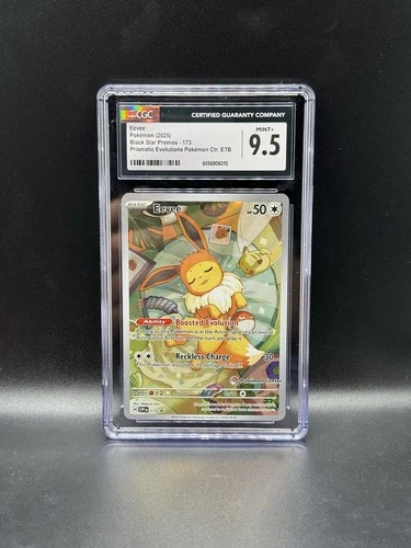 Eevee 173 Pokemon Center Exclusive Sv: Scarlet & Violet Promo Cards Holo CGC 9.5