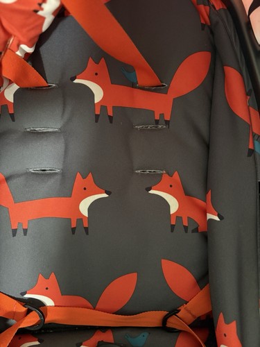 Cosatto Giggle Quad Charcoal Mister Fox Pushchair/pram/bassinet With Foot Muff - Picture 16 of 17