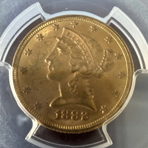 1882 Liberty Half Eagle — photo from the most recent tracked eBay sale
