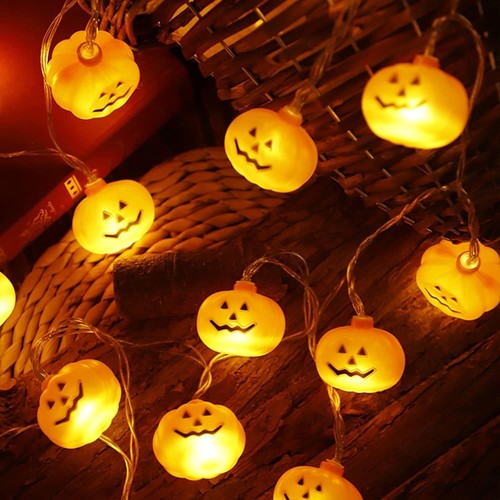 EvaStary Zucca di Luci Stringa Halloween, 3Metri Fatate Di Halloween - Foto 7 di 12