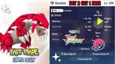 Pokemon Legends ZA Groudon Non-Shiny MAX IVS EVS LVL 100 - Online Delivery