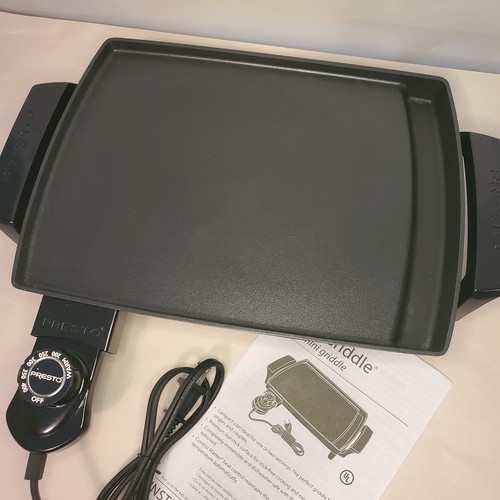 Presto Liddle Griddle Electric Heat Control Cast Non Stick Mini 8 x 10 - Picture 8 of 12