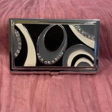 Card Holder Case Enamel Jeweled License Credit Card Holder