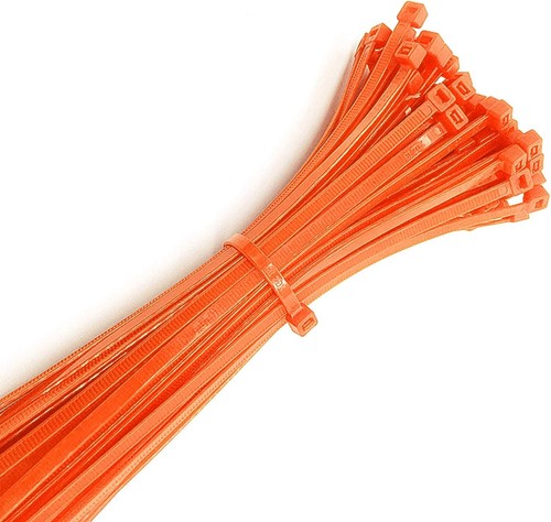 Self Locking Wire Cable Zip Tie 1000 Pcs Fasten Wrap 4 inch Small, Orange  - Picture 5 of 5