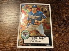 #409 2007 Topps 52 Chase Headley Card #TCRC29 Refector Serial Numbered