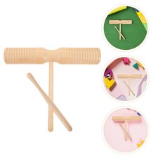 2 Sets Wood Block Instrument Musical Instruments Classroom Ethnic